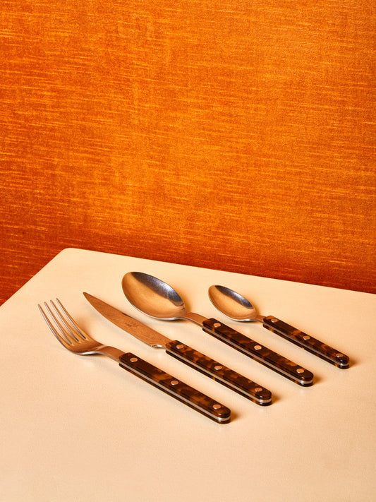 Tortoise Stainless Steel Flatware
